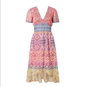 Desigual Women's Vestido Escote V Nana Dress, Orangery, size 40 (10 US)